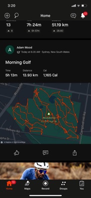 Adam's Trail at Woodville or how to visit every fairway twice!!!